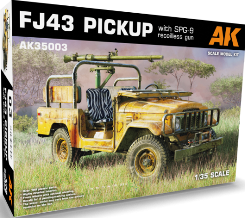 FJ43 Pickup With SPG-9 Recoilless Gun 1:35 AK Interactive 35003