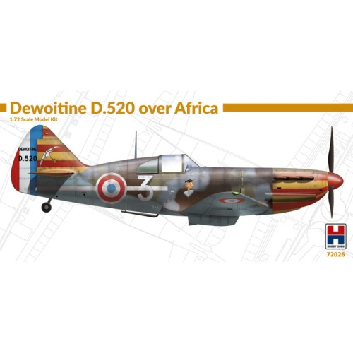 Dewoitine D.520 over Africa 1:72 Hobby 2000 72026