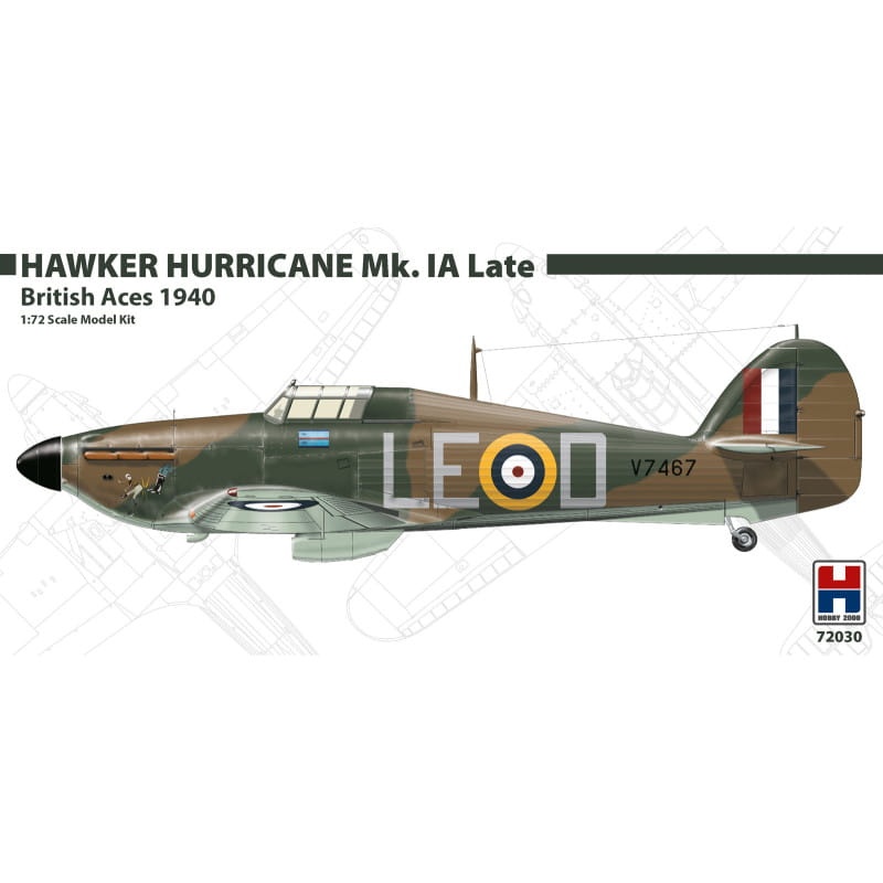 Zdjęcie główne produktu Hawker Hurricane Mk. IA Late 1:72 Hobby 2000 72030