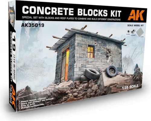 Concrete Blocks Kit 1:35 AK Interactive 35019