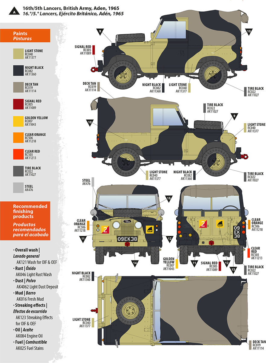 Zdjęcie dodatkowe produktu Land Rover 88 Series IIA Rover 8 1:35 AK Interactive 35012