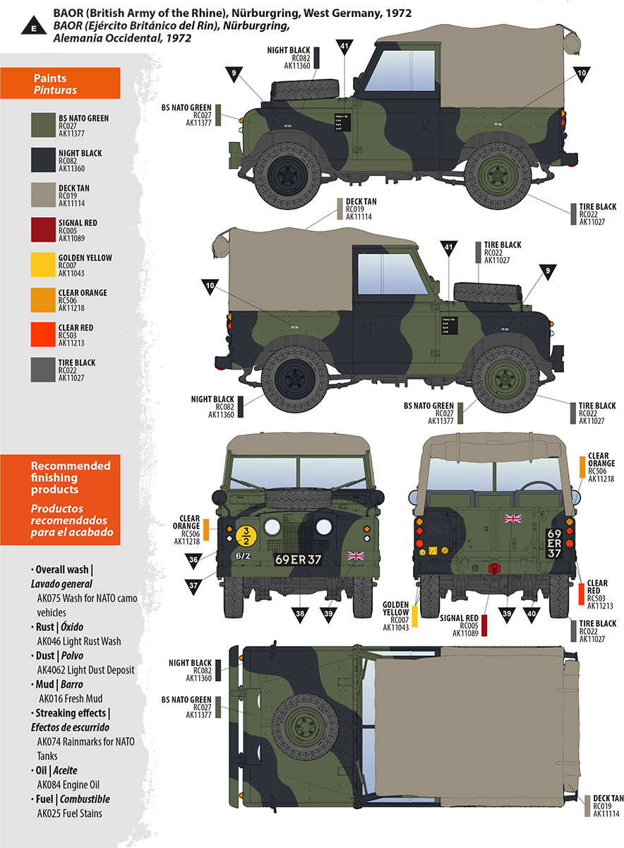 Zdjęcie dodatkowe produktu Land Rover 88 Series IIA Rover 8 1:35 AK Interactive 35012