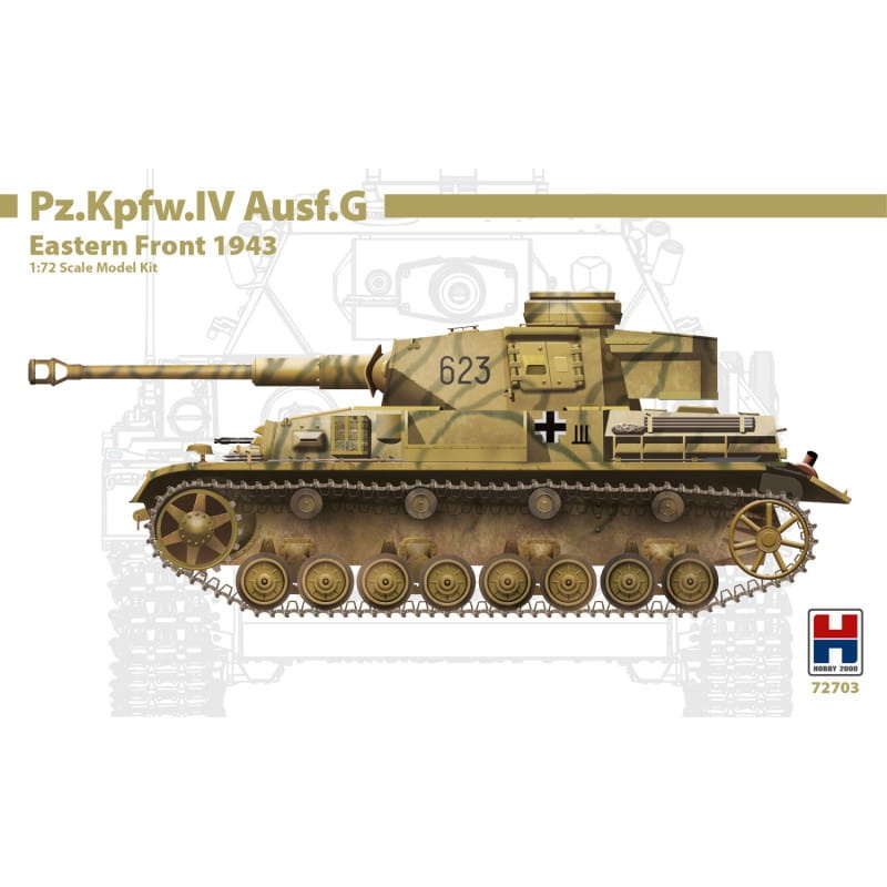 Zdjęcie główne produktu Pz.Kpfw.IV Ausf.G Eastern Front 1943 1:72 Hobby 2000 72703
