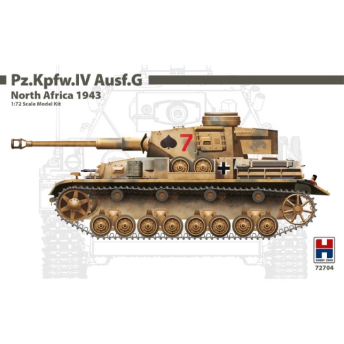 Pz.Kpfw.IV Ausf.G North Africa 1943 1:72 Hobby 2000 72704