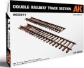 Zdjęcie główne produktu Double Railway Track Section 1:35 AK Interactive 35011