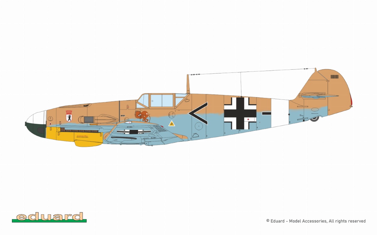 Zdjęcie dodatkowe produktu Afrika Messerschmitt Bf 109F-4/G-2/G-4 Limited Edition Dual Combo 1:72 Eduard 2112