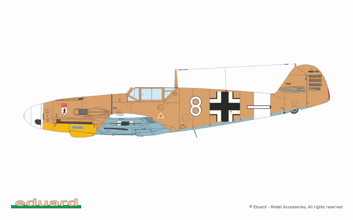 Zdjęcie dodatkowe produktu Afrika Messerschmitt Bf 109F-4/G-2/G-4 Limited Edition Dual Combo 1:72 Eduard 2112