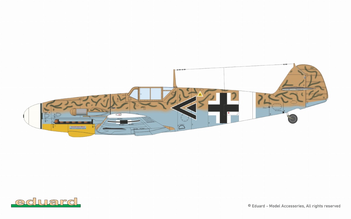 Zdjęcie dodatkowe produktu Afrika Messerschmitt Bf 109F-4/G-2/G-4 Limited Edition Dual Combo 1:72 Eduard 2112