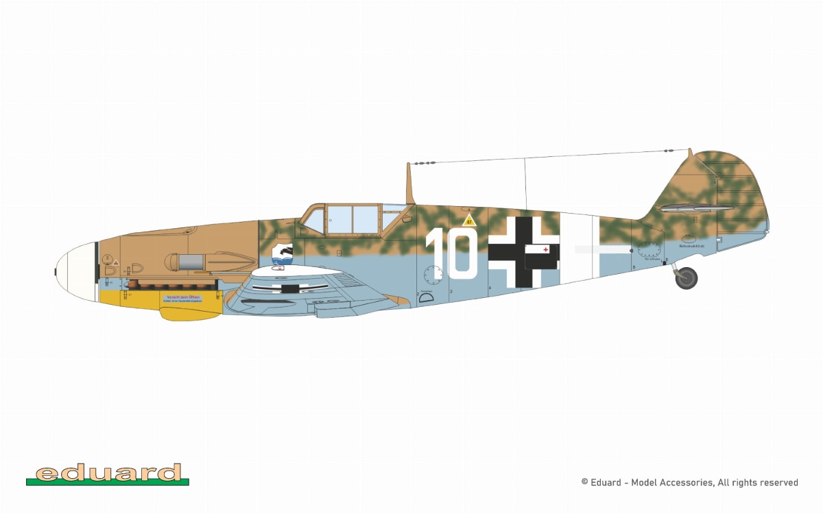 Zdjęcie dodatkowe produktu Afrika Messerschmitt Bf 109F-4/G-2/G-4 Limited Edition Dual Combo 1:72 Eduard 2112