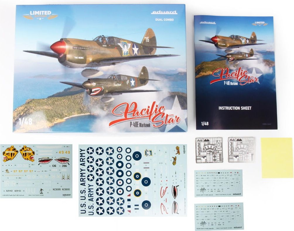 Zdjęcie dodatkowe produktu P-40E Warhawk Pacific Star Dual Combo Limited Edition 1:48 Eduard 11185