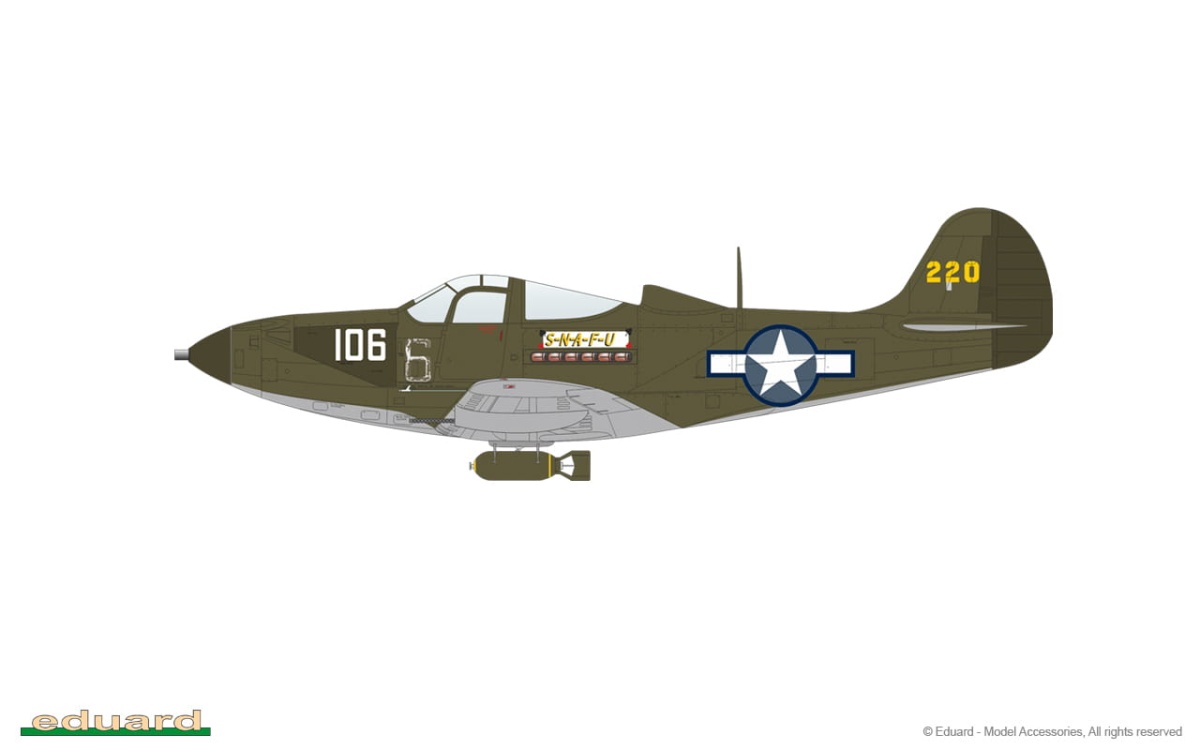 Zdjęcie dodatkowe produktu P-39Q Aircobra Weekend edition 1:48 Eduard 8470