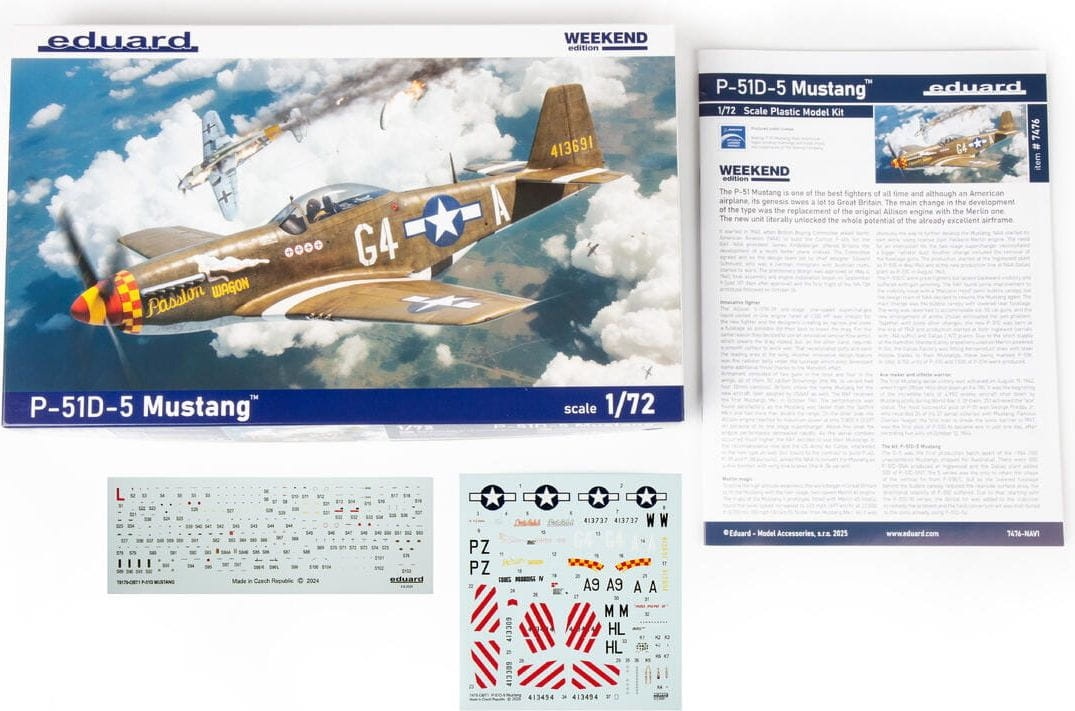 Zdjęcie dodatkowe produktu P-51D-5 Mustang Weekend Edition 1:72 Eduard 7476