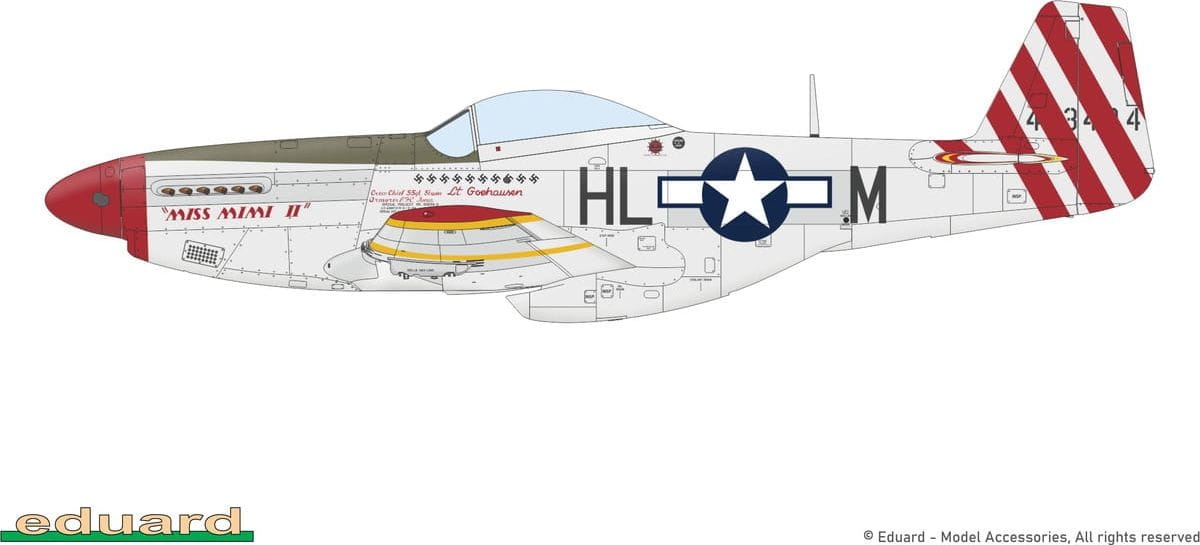 Zdjęcie dodatkowe produktu P-51D-5 Mustang Weekend Edition 1:72 Eduard 7476