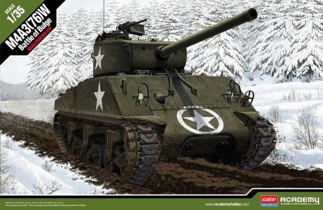 Zdjęcie główne produktu M4A3 (76)W US Army Battle of Bulge 1:35 Academy 13500