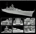 Zdjęcie dodatkowe produktu German Battlecruiser Scharnhorst 1943 1:700 Flyhawk 1148