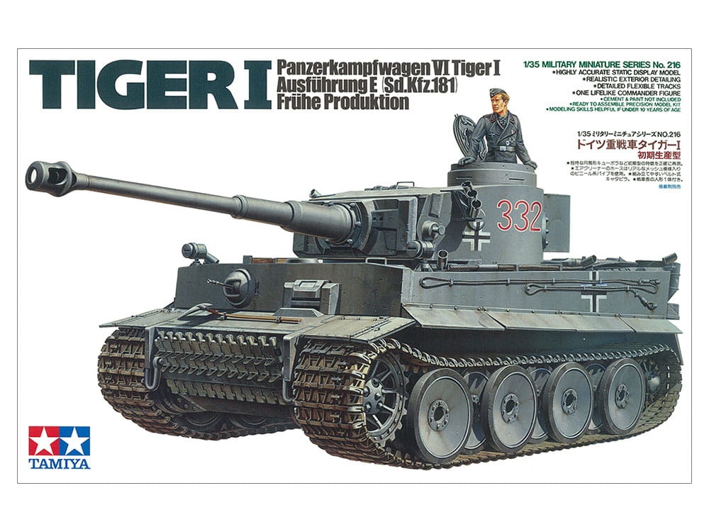 Zdjęcie główne produktu German Tiger 1 (Early Production) 1:35 Tamiya 35216