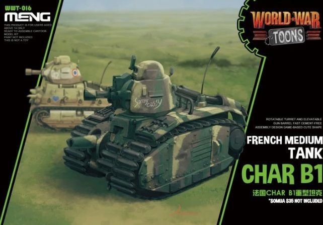 Zdjęcie główne produktu World War Toons Char B1 French Medium Tank Meng WWT016