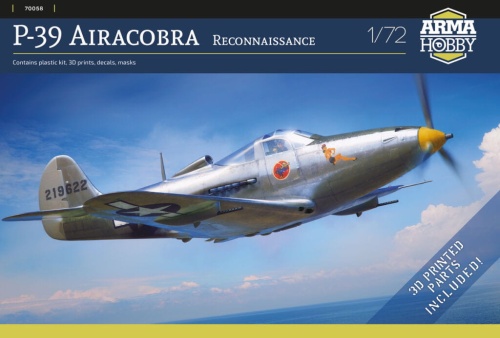 P-39 Airacobra Reconnaissance 1:72 Arma Hobby 70058
