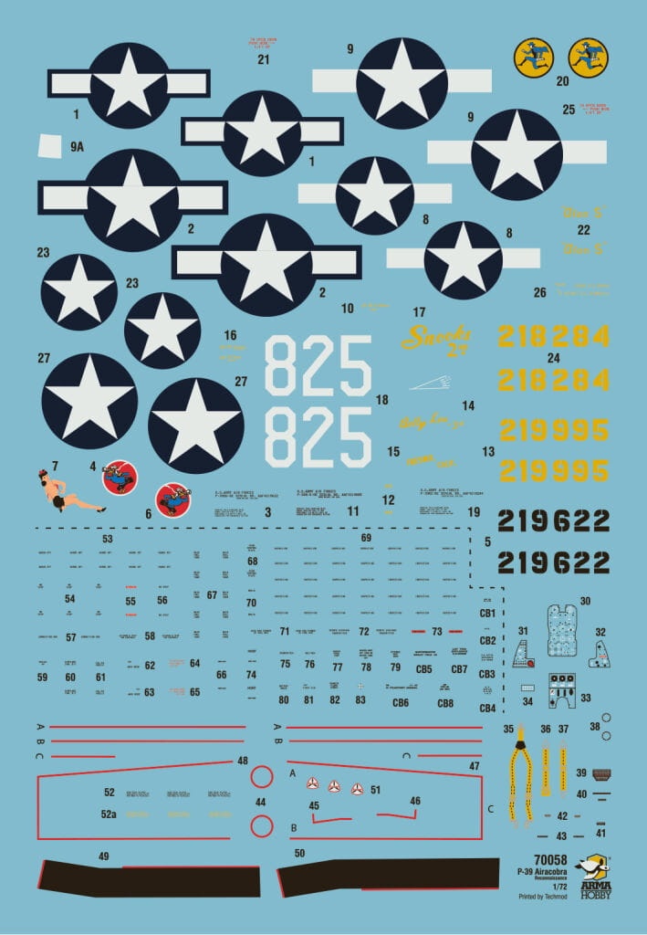 Zdjęcie dodatkowe produktu P-39 Airacobra Reconnaissance 1:72 Arma Hobby 70058