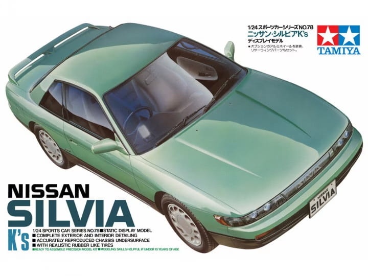 Zdjęcie dodatkowe produktu Nissan Silvia S13 1:24 Tamiya 24078