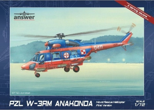 PZL W-3RM Anakonda Naval Rescue Helicotper First Version 1:72 Answer AA72021
