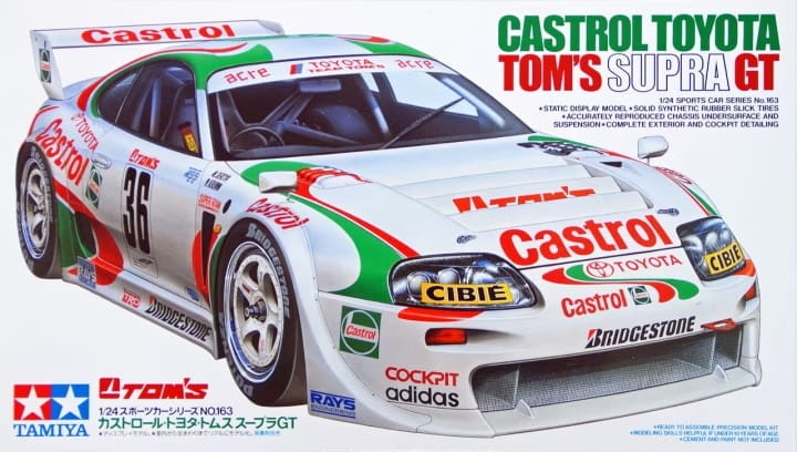 Zdjęcie główne produktu Toyota Supra MK4 GT Castrol TOM's 1:24 Tamiya 24163