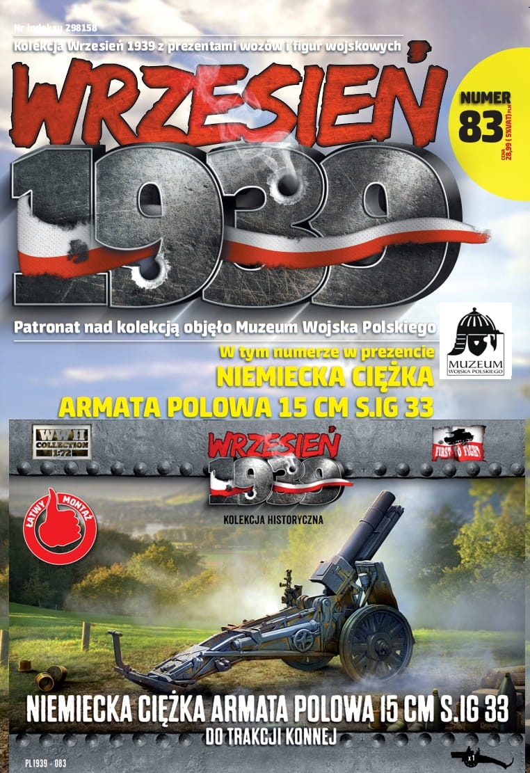 Zdjęcie główne produktu Niemiecka ciężka armata polowa 15 cm S.IG 33 do trakcji konnej 1:72 First To Fight PL083