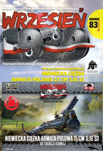 Niemiecka ciężka armata polowa 15 cm S.IG 33 do trakcji konnej 1:72 First To Fight PL083