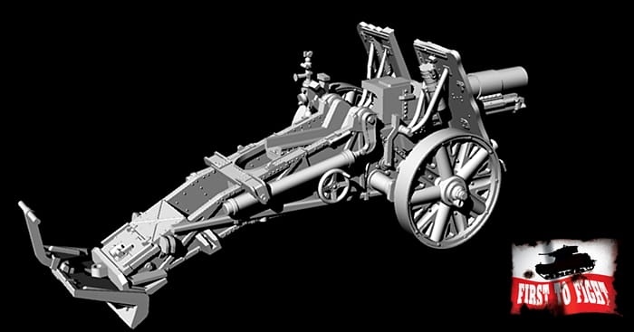 Zdjęcie dodatkowe produktu Niemiecka ciężka armata polowa 15 cm S.IG 33 do trakcji konnej 1:72 First To Fight PL083