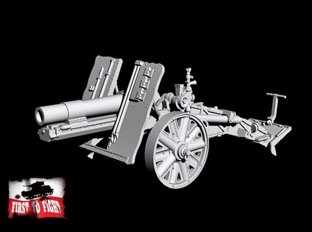Zdjęcie dodatkowe produktu Niemiecka ciężka armata polowa 15 cm S.IG 33 do trakcji konnej 1:72 First To Fight PL083