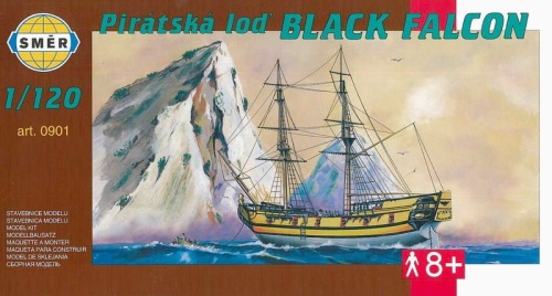 Żaglowiec Black Falcon 1:120 Smer 0901