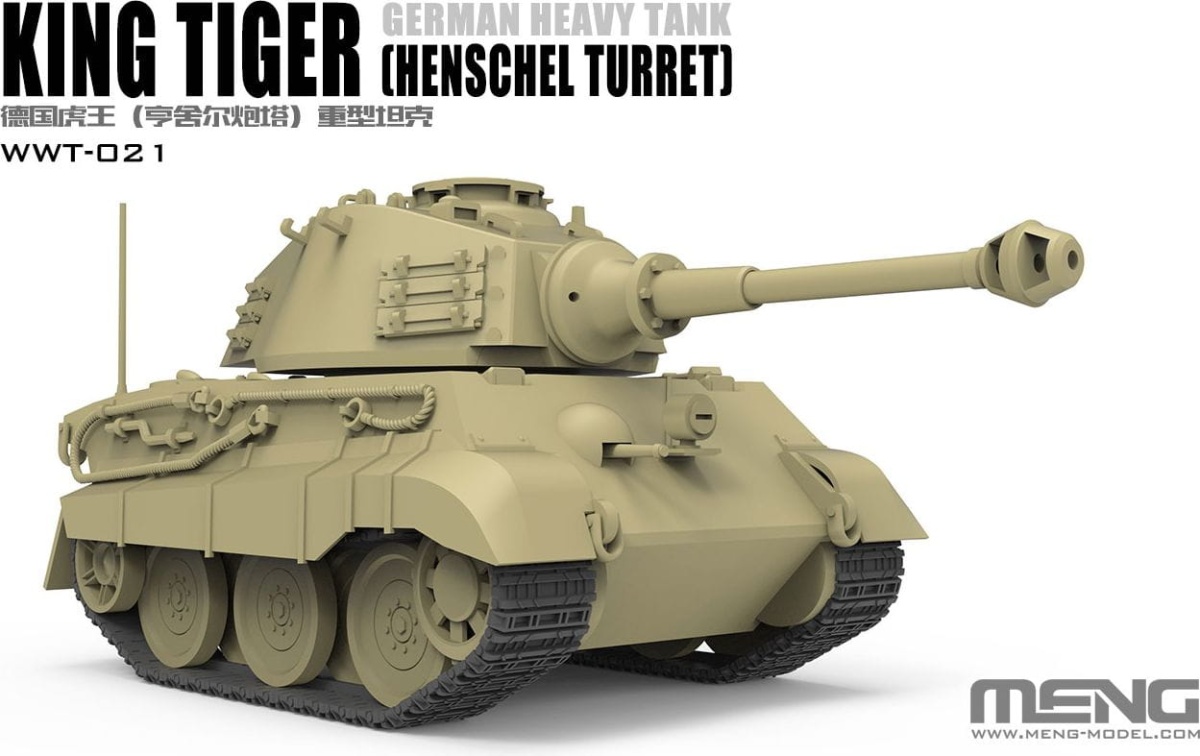 Zdjęcie dodatkowe produktu World War Toons King Tiger (Henschel Turret) Meng WWT021