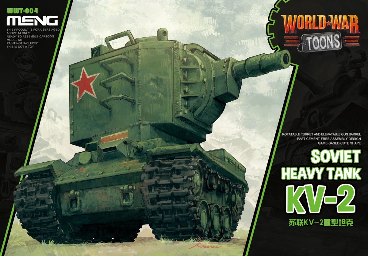 Zdjęcie główne produktu World War Toon Soviet Heavy Tank KV-2 Meng WWT004