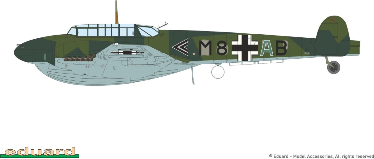 Zdjęcie dodatkowe produktu Bf 110D Weekend Edition 1:48 Eduard 8409