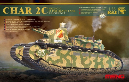 Francuski superciężki czołg Char 2C 1:35 Meng TS009