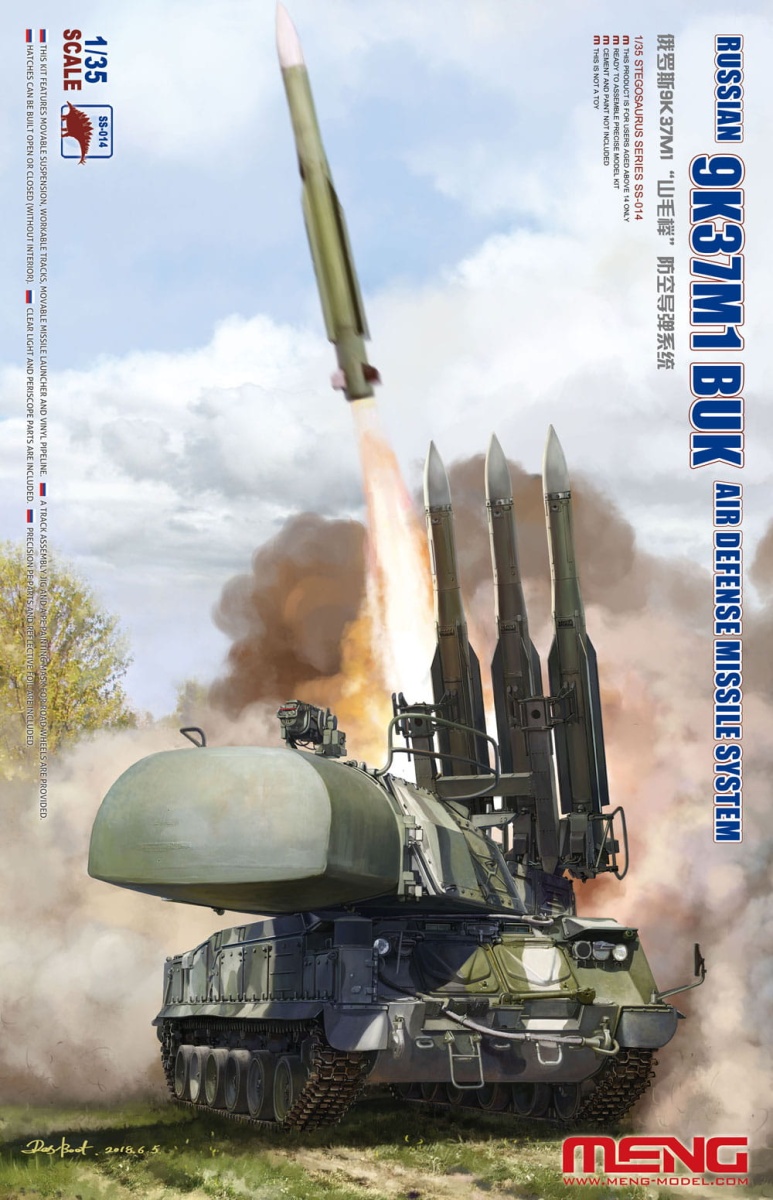 Zdjęcie główne produktu Rosyjski system rakietowy obrony powietrznej 9K37M1 BUK 1:35 Meng SS014