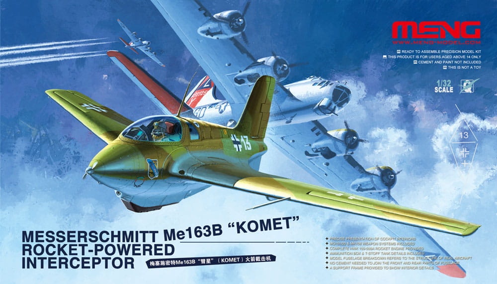 Zdjęcie główne produktu Messerschmitt Me-163B Komet 1:32 Meng QS001