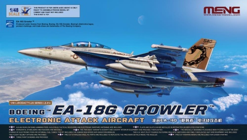 Boeing EA-18G Growler Electronic Attack Aircraft 1:48 Meng LS014
