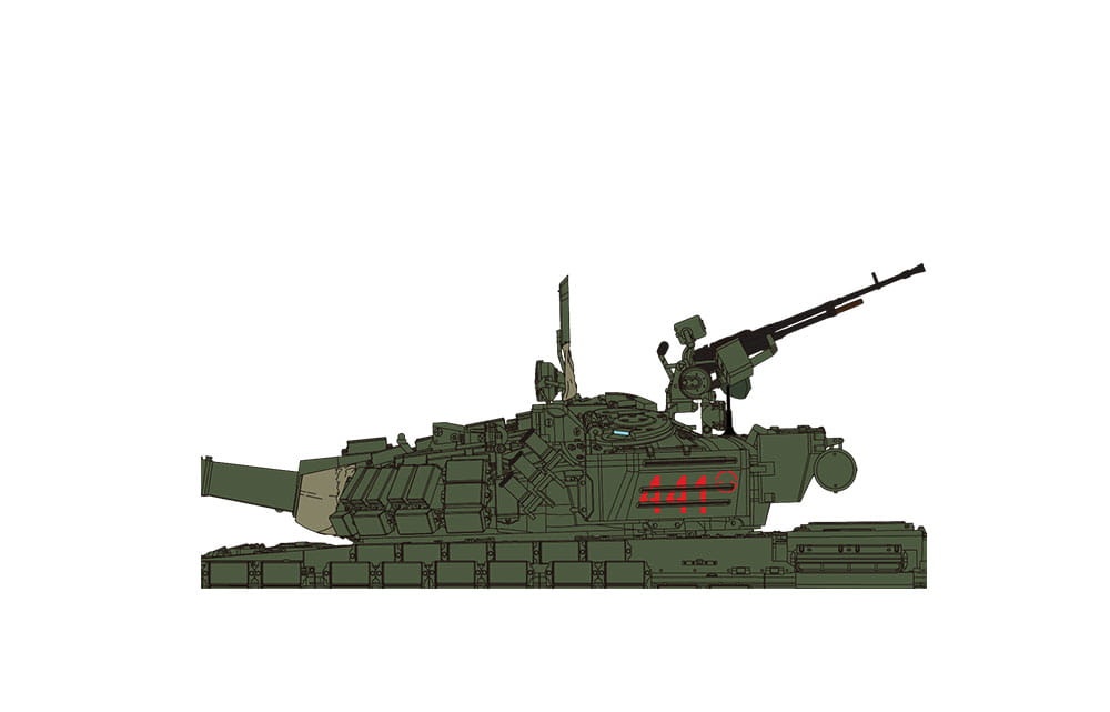 Zdjęcie dodatkowe produktu Rosyjski główny czołg bojowy T-72B1 1:35 Meng TS033