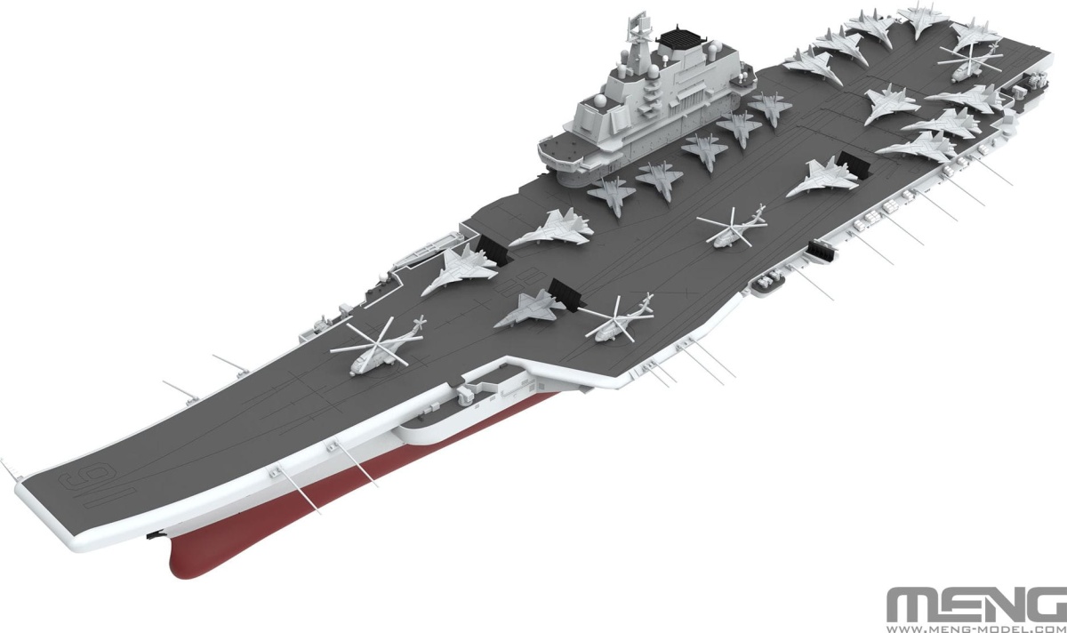 Zdjęcie dodatkowe produktu Lotniskowiec Chińskiej Republiki Ludowej Liaoning 1:700 Meng PS010