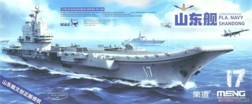Lotniskowiec Chińskiej Republiki Ludowej Shangdong 1:700 Meng PS006