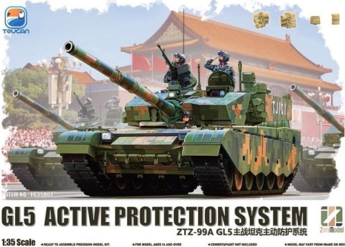 China MBT ZTZ-99A GL5 Active Protection System Early and Late Production 1:35 Zimi Model TC35001