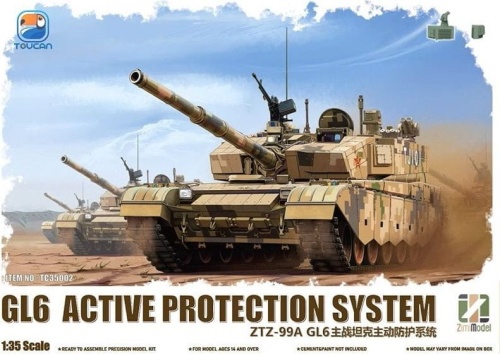 China MBT ZTZ-99A GL6 Active Protection System 1:35 Zimi Model TC35002
