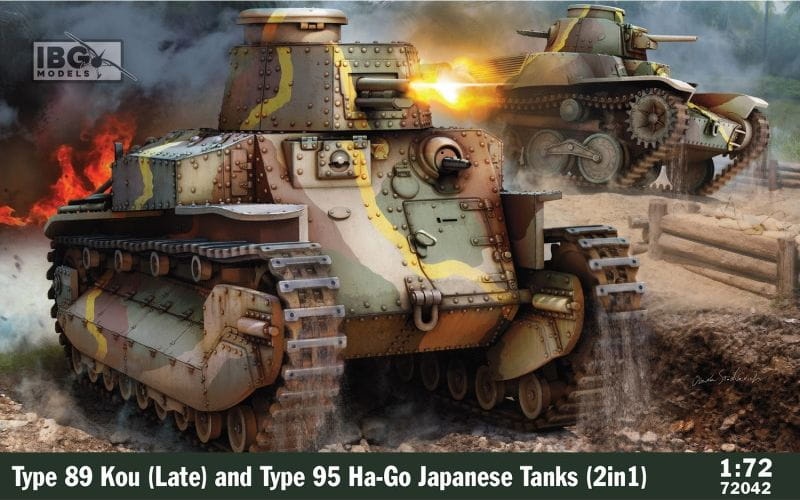 Zdjęcie główne produktu Type 89 Kou (Late) and Type 95 Ha-Go Japanese Tanks (2 in 1) 1:72 IBG 72042
