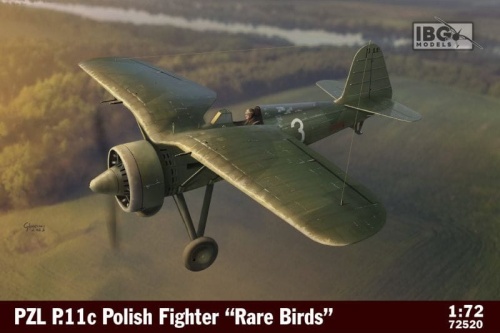 PZL P.11c Polish Fighter "Rare Birds" 1:72 IBG 72520