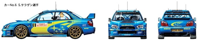 Zdjęcie dodatkowe produktu Subaru Impreza WRC (Monte Carlo '05) 1:24 Tamiya 24281