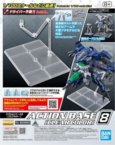 Podstawka Gunpla Action Base 8 Clear
