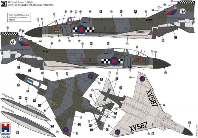 Zdjęcie dodatkowe produktu F-4K Phantom FG.1 Late vol.2 1:72 Hobby 2000 72082