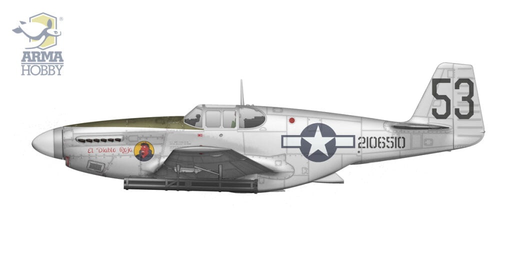 Zdjęcie dodatkowe produktu P-51B Mustang China/Burma/India 1:72 Arma Hobby 70075