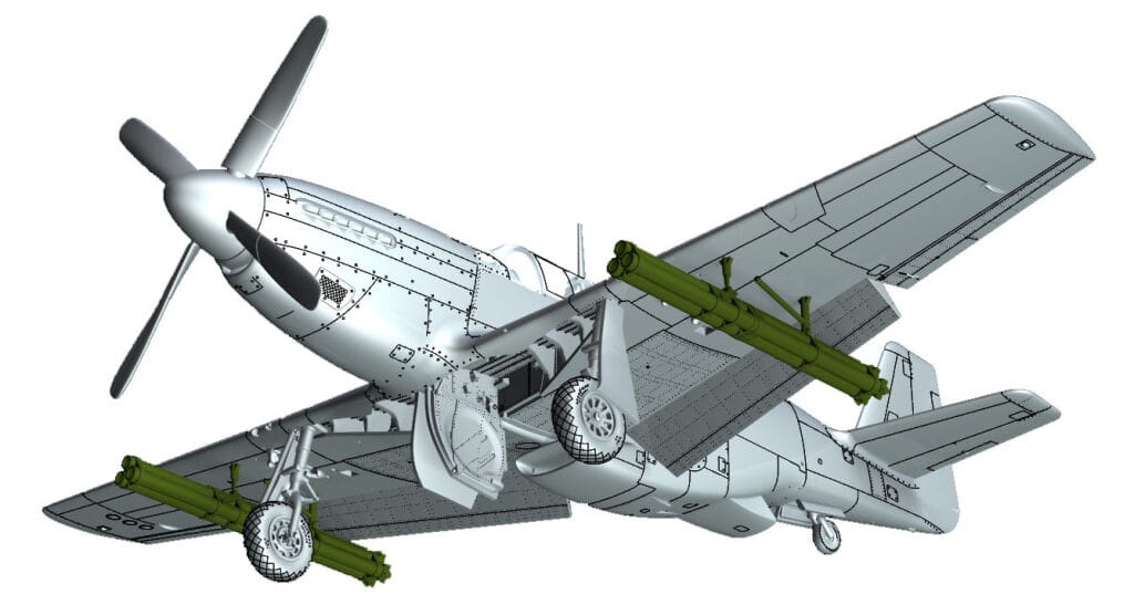 Zdjęcie dodatkowe produktu P-51B Mustang China/Burma/India 1:72 Arma Hobby 70075